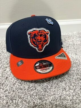 New Era Chicago Bears Snapback Hat - Navy & Orange